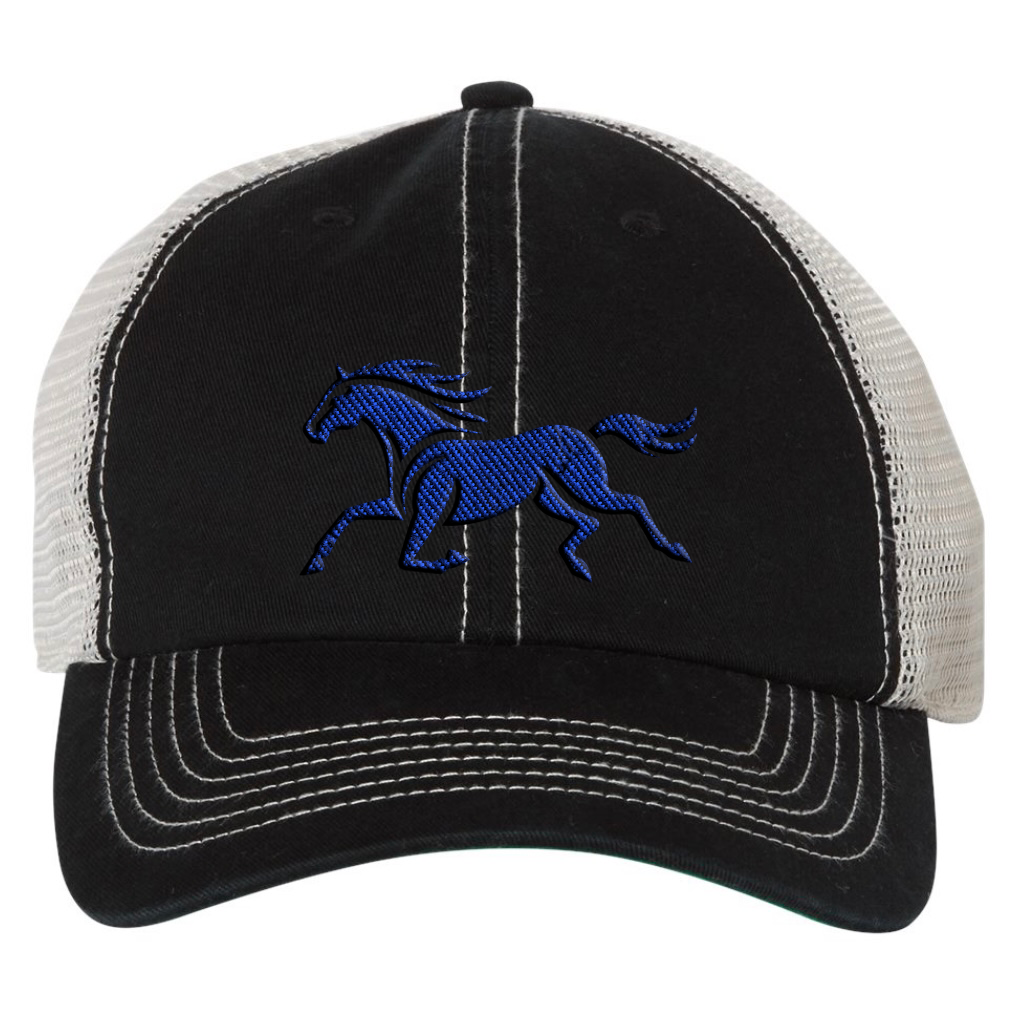 Snapback adjustable horse racing hat with premium embroidery, perfect for fans who love the thrill of the track