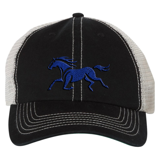 Snapback adjustable horse racing hat with premium embroidery, perfect for fans who love the thrill of the track
